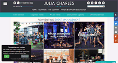 Desktop Screenshot of juliacharleseventmanagement.co.uk